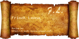 Frindt Leona névjegykártya